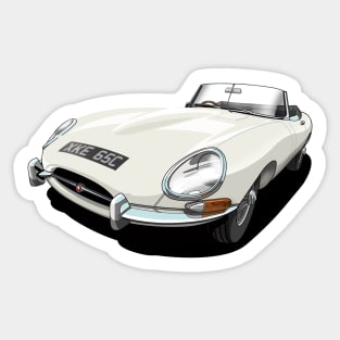 Jaguar e-type roadster Sticker